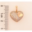 Кулон Xuping цвет Позолота 18K "Сердечко с инкрустацией кристаллами" для цепочки до 6мм фото №2 Кулон Xuping цвет Позолота 18K "Сердечко с инкрустацией кристаллами" для цепочки до 6мм фото №2