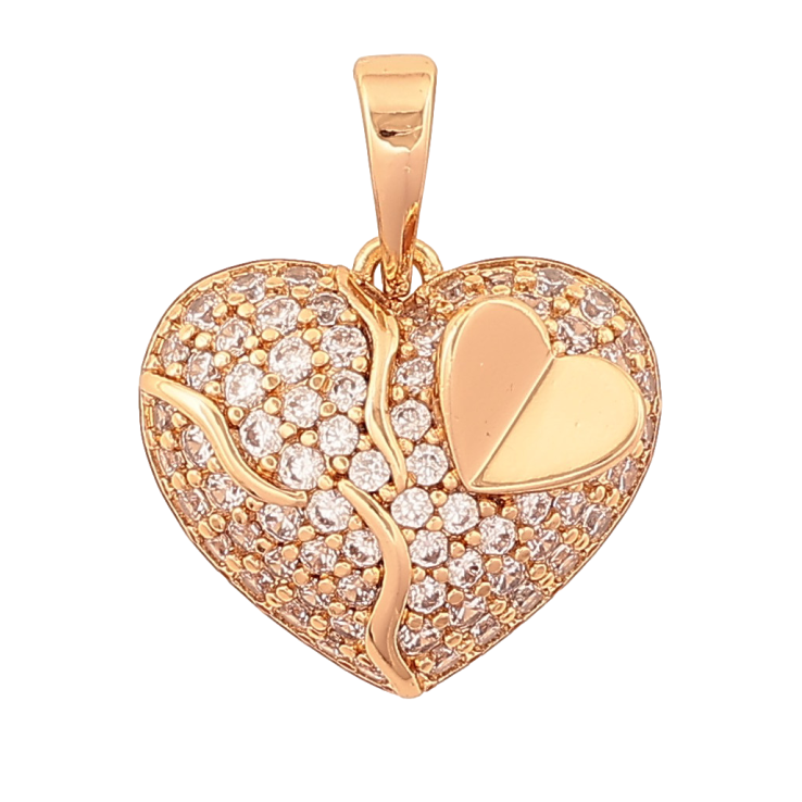 Кулон Xuping цвет Позолота 18K "Сердечко с инкрустацией кристаллами" для цепочки до 6мм фото №19 Кулон Xuping цвет Позолота 18K "Сердечко с инкрустацией кристаллами" для цепочки до 6мм фото №19