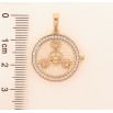 Кулон Xuping цвет Позолота 18K "Часовой механизм" для цепочки до 6мм фото №2