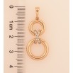 Кулон Xuping цвет Позолота 18K "Узор с кристаллами" для цепочки до 6мм фото №2