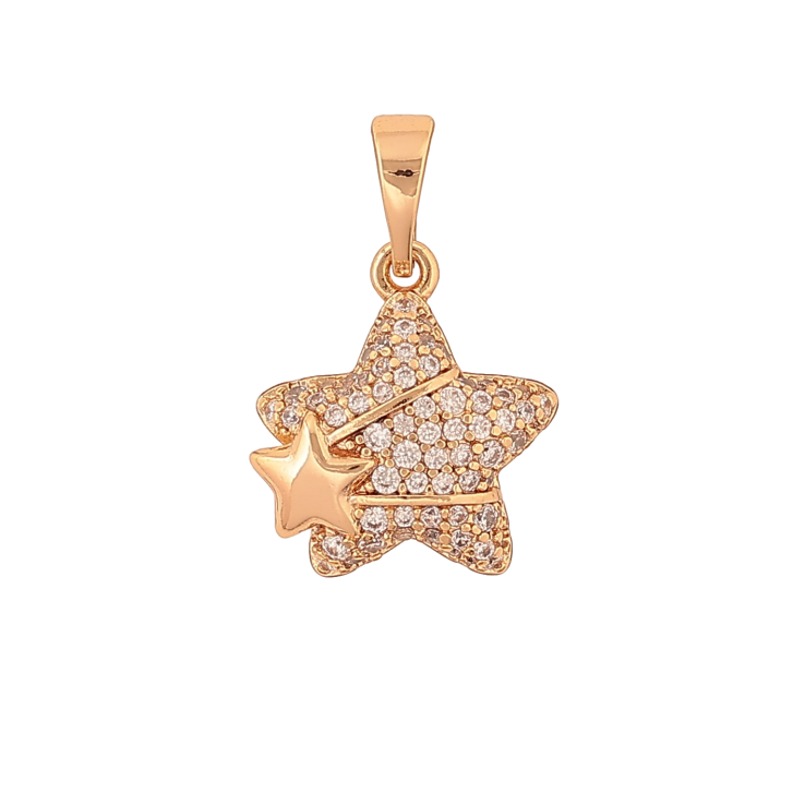 Кулон Xuping колір Позолота 18K "Зірочка" для ланцюжка до 5мм фото №7 Кулон Xuping колір Позолота 18K "Зірочка" для ланцюжка до 5мм фото №7