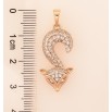 Кулон Xuping цвет Позолота 18K "Лиса с инкрустацией кристаллами" для цепочки до 5мм фото №2