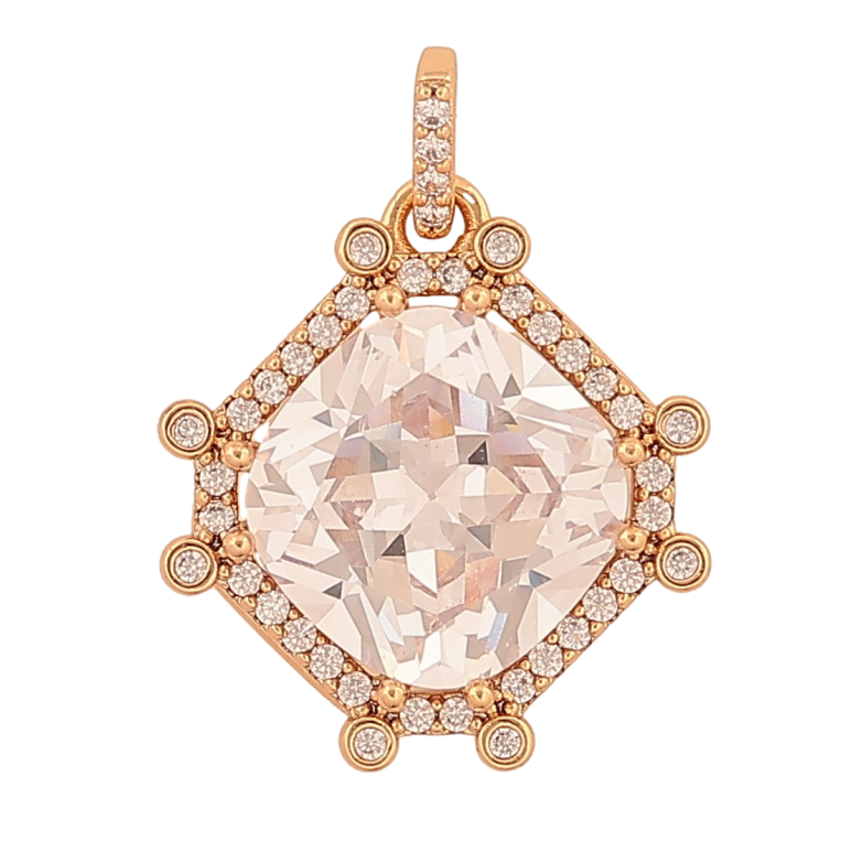 Кулон Xuping цвет Позолота 18К "Кристальный блеск" для цепочки до 3мм фото №5