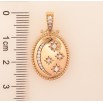 Кулон Xuping колір Позолота 18K "Візерунок Місяць з зірками" для ланцюжка до 5мм фото №2 Кулон Xuping колір Позолота 18K "Візерунок Місяць з зірками" для ланцюжка до 5мм фото №2