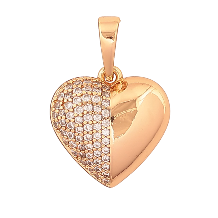 Кулон Xuping цвет Позолота 18K "Сердечко с инкрустацией кристаллами" для цепочки до 6мм фото №13 Кулон Xuping цвет Позолота 18K "Сердечко с инкрустацией кристаллами" для цепочки до 6мм фото №13