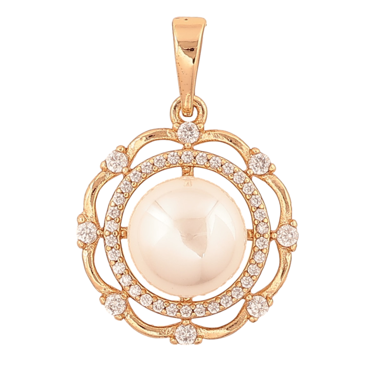 Кулон Xuping цвет Позолота 18K "Жемчужный цветок" для цепочки до 6мм фото №20