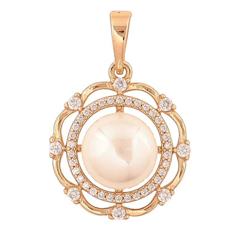 Кулон Xuping цвет Позолота 18K "Жемчужный цветок" для цепочки до 6мм фото №1