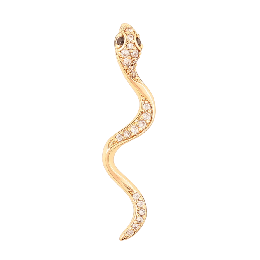 Кулон Xuping колір Позолота 18K "Змійка" для ланцюжка до 3мм фото №1 Кулон Xuping колір Позолота 18K "Змійка" для ланцюжка до 3мм фото №1