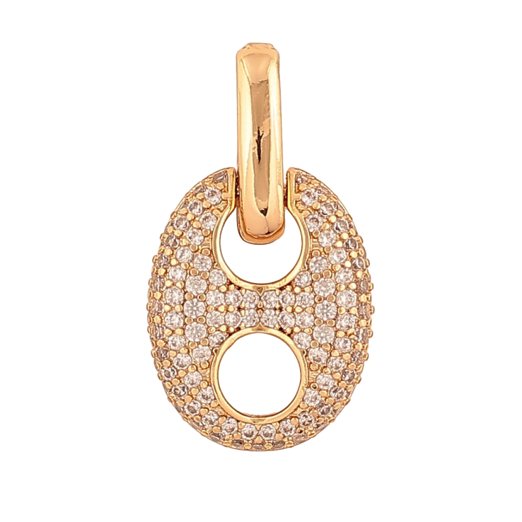 Кулон Xuping цвет Позолота 18К "Узор с инкрустацией кристаллами" для цепочки до 3мм фото №18