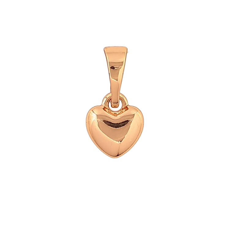 Кулон Xuping колір Позолота 18K "Серце, 6х7мм" для ланцюжка до 5мм фото №2