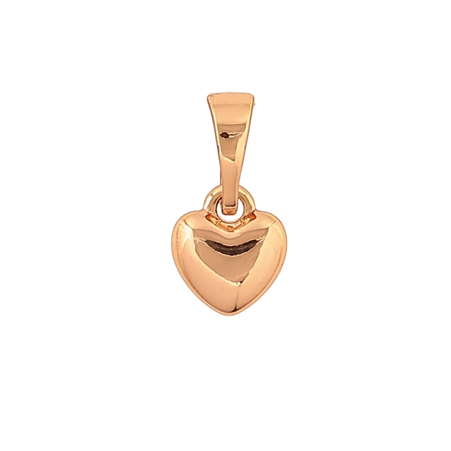 Кулон Xuping колір Позолота 18K "Серце, 6х7мм" для ланцюжка до 5мм фото №1