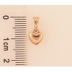 Кулон Xuping колір Позолота 18K "Серце, 6х7мм" для ланцюжка до 5мм фото №2