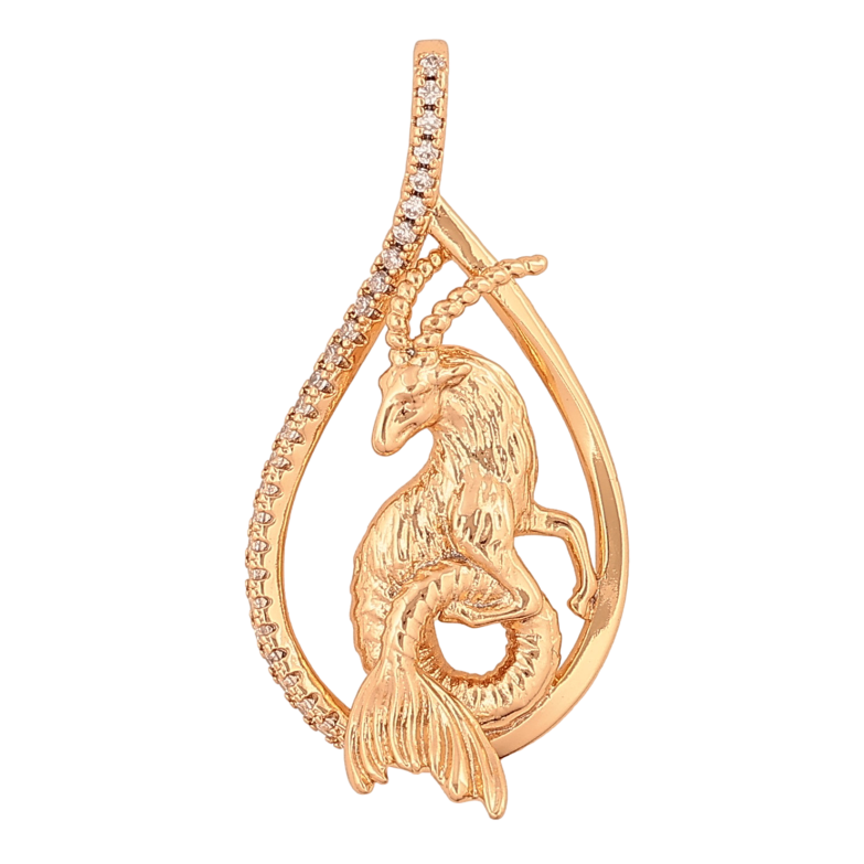 Кулон Xuping колір Позолота 18К "Знак Зодіаку Козеріг" для ланцюжка до 4мм фото №1 Кулон Xuping колір Позолота 18К "Знак Зодіаку Козеріг" для ланцюжка до 4мм фото №1