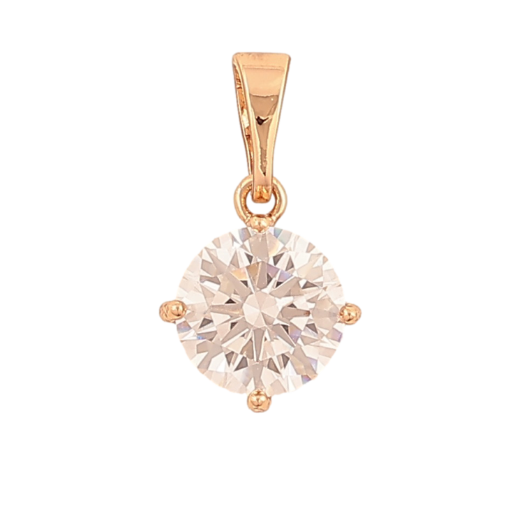 Кулон Xuping цвет Позолота 18K "Кристалл, ø 8мм" для цепочки до 5мм фото №10