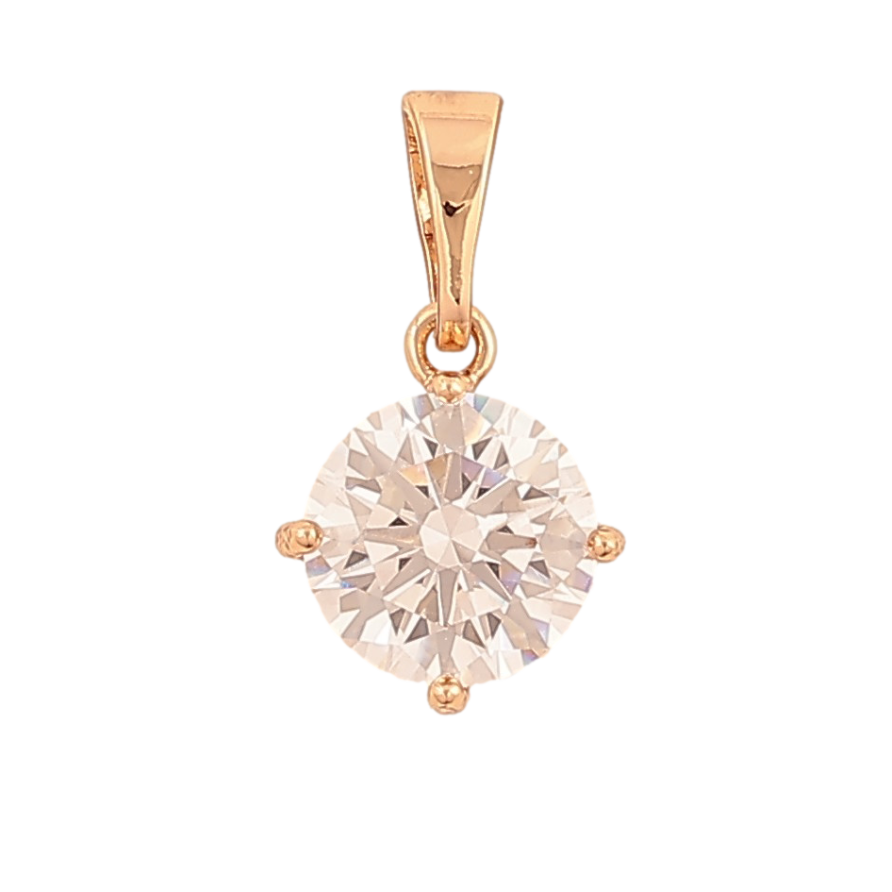 Кулон Xuping цвет Позолота 18K "Кристалл, ø 8мм" для цепочки до 5мм фото №1