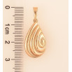 Кулон Xuping цвет Позолота 18K "Декоративная капелька двусторонняя" для цепочки до 6мм фото №2 Кулон Xuping цвет Позолота 18K "Декоративная капелька двусторонняя" для цепочки до 6мм фото №2