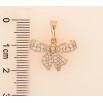 Кулон Xuping цвет Позолота 18K "Бант с инкрустацией кристаллами" для цепочки до 6мм фото №2 Кулон Xuping цвет Позолота 18K "Бант с инкрустацией кристаллами" для цепочки до 6мм фото №2