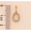 Кулон Xuping цвет Позолота 18K "Буква О" для цепочки до 5мм фото №2