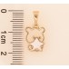 Кулон Xuping цвет Позолота 18K "Мишка с белой звездой" для цепочки до 5мм фото №2