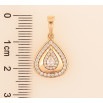 Кулон Xuping цвет Позолота 18K "Капелька с кристаллами" для цепочки до 6мм фото №2 Кулон Xuping цвет Позолота 18K "Капелька с кристаллами" для цепочки до 6мм фото №2