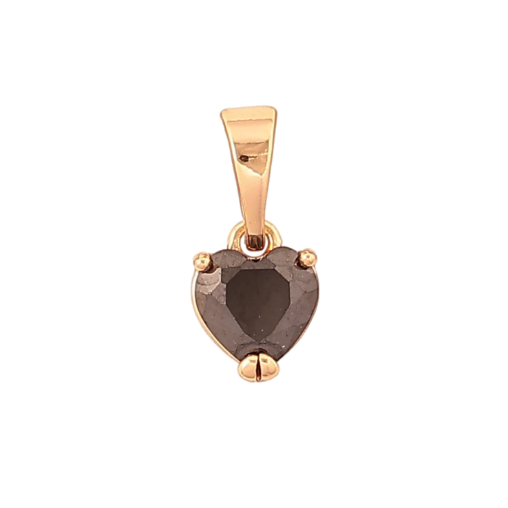 Кулон Xuping цвет Позолота 18K "Черное кристальное сердечко, 6х6мм" для цепочки до 5мм фото №16 Кулон Xuping цвет Позолота 18K "Черное кристальное сердечко, 6х6мм" для цепочки до 5мм фото №16