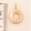 Кулон Xuping колір Позолота 18K "Кільце зі вставками кристалів" для ланцюжка до 5мм фото №2