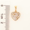 Кулон Xuping цвет Позолота 18K "Сердечко с узором звезды и инкрустацией кристаллами" для цепочки до 5мм фото №2 Кулон Xuping цвет Позолота 18K "Сердечко с узором звезды и инкрустацией кристаллами" для цепочки до 5мм фото №2