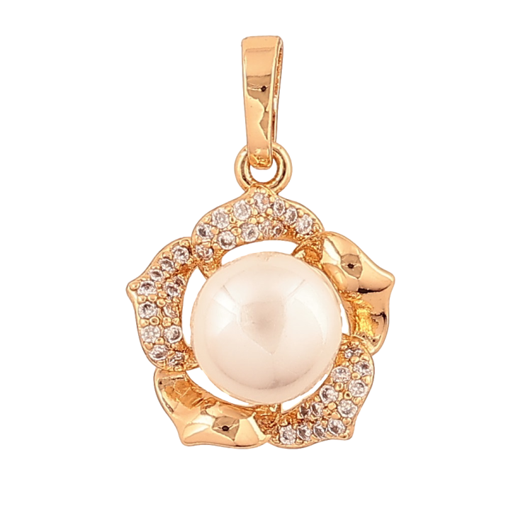 Кулон Xuping цвет Позолота 18K "Жемчужный цветок" для цепочки до 5мм фото №22