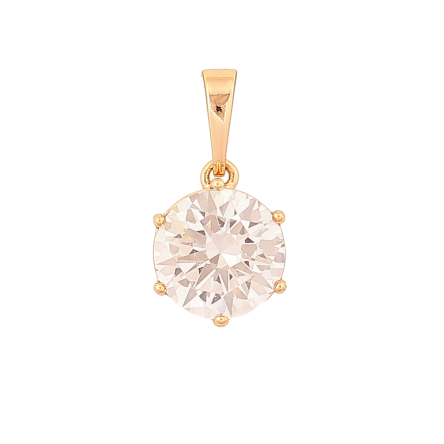 Кулон Xuping цвет Позолота 18K "Кристалл, ø 10мм" для цепочки до 6мм фото №1 Кулон Xuping цвет Позолота 18K "Кристалл, ø 10мм" для цепочки до 6мм фото №1