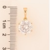 Кулон Xuping цвет Позолота 18K "Кристалл, ø 10мм" для цепочки до 6мм фото №2 Кулон Xuping цвет Позолота 18K "Кристалл, ø 10мм" для цепочки до 6мм фото №2