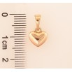 Кулон Xuping колір Позолота 18K "Сердечко, 8х8мм" для ланцюжка до 5мм фото №2 Кулон Xuping колір Позолота 18K "Сердечко, 8х8мм" для ланцюжка до 5мм фото №2