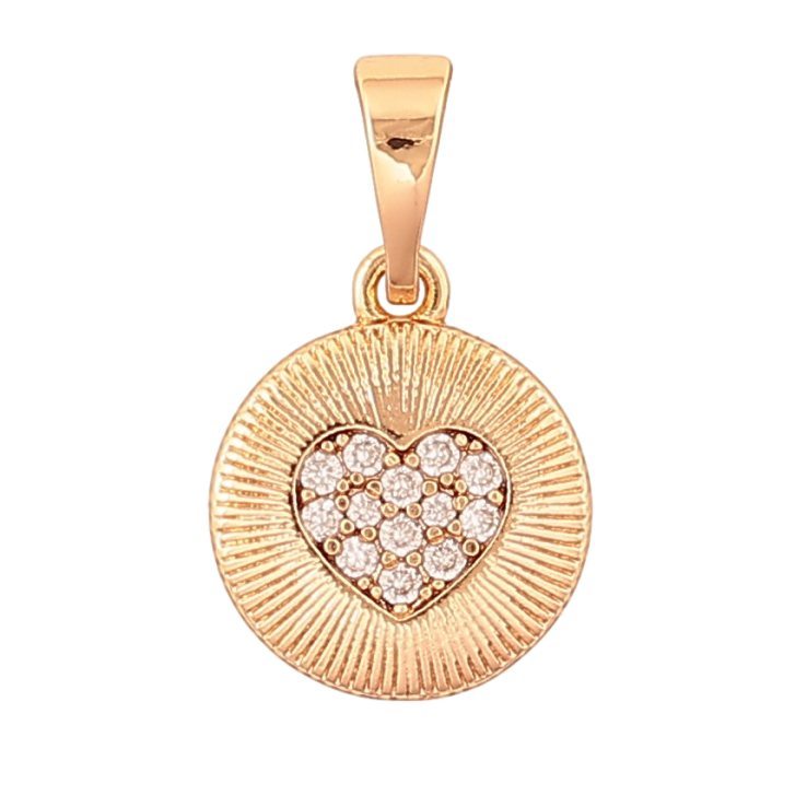 Кулон Xuping колір Позолота 18K "Візерунок сердечко з інкрустацією кристалами" для ланцюжка до 5мм фото №9 Кулон Xuping колір Позолота 18K "Візерунок сердечко з інкрустацією кристалами" для ланцюжка до 5мм фото №9