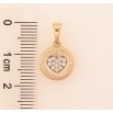 Кулон Xuping колір Позолота 18K "Візерунок сердечко з інкрустацією кристалами" для ланцюжка до 5мм фото №2