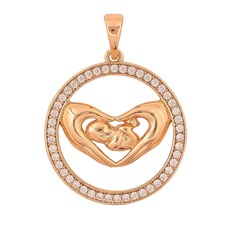 Кулон Xuping колір Позолота 18K "Любов матері" для ланцюжка до 5мм фото №14 Кулон Xuping колір Позолота 18K "Любов матері" для ланцюжка до 5мм фото №14