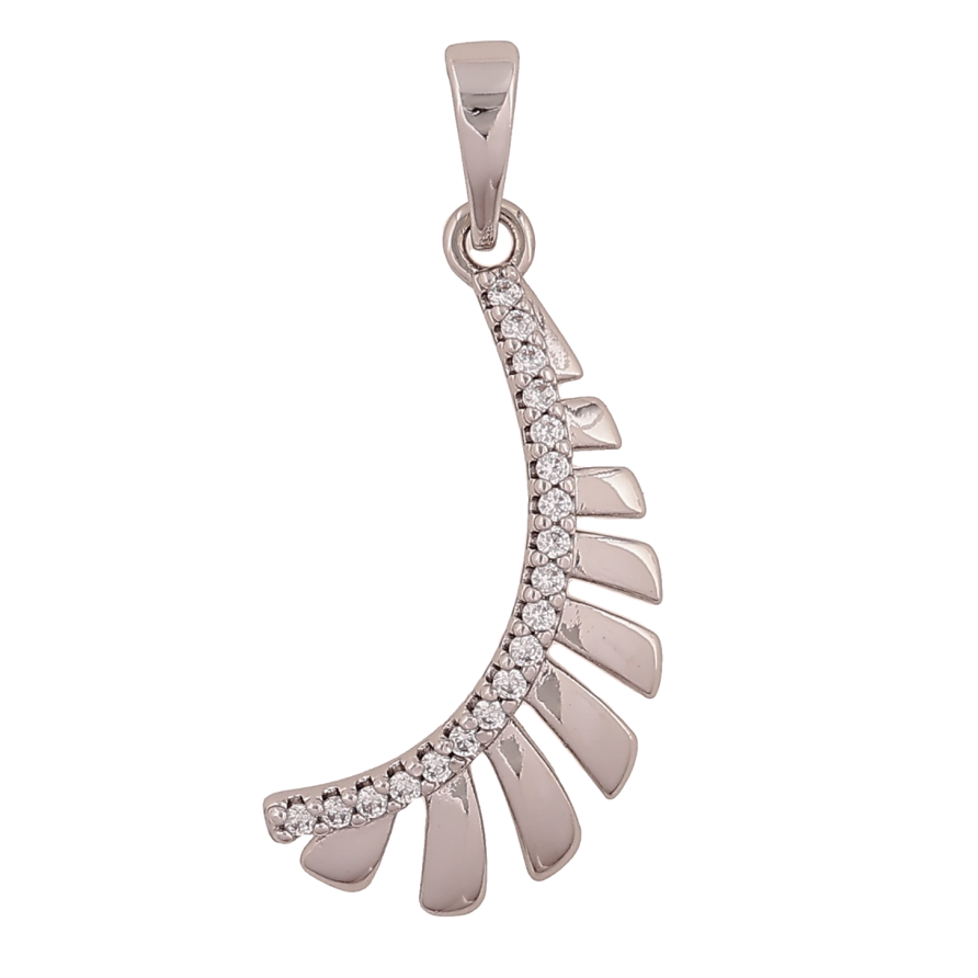 Кулон Xuping цвет Родий "Декоративный узор с кристаллами" для цепочки до 6мм фото №1