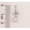 Кулон Xuping колір Родій "Собачка з кристалами" для ланцюжка до 5мм фото №2
