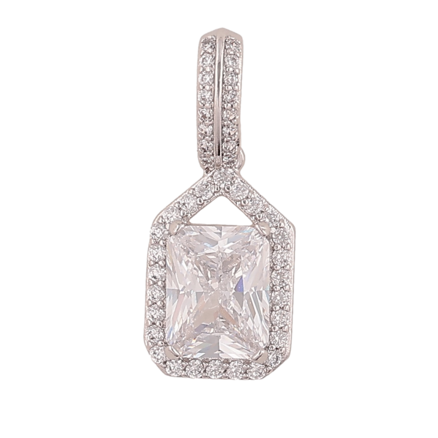 Кулон Xuping цвет Родий "Кристальный блеск" для цепочки до 5мм фото №1 Кулон Xuping цвет Родий "Кристальный блеск" для цепочки до 5мм фото №1