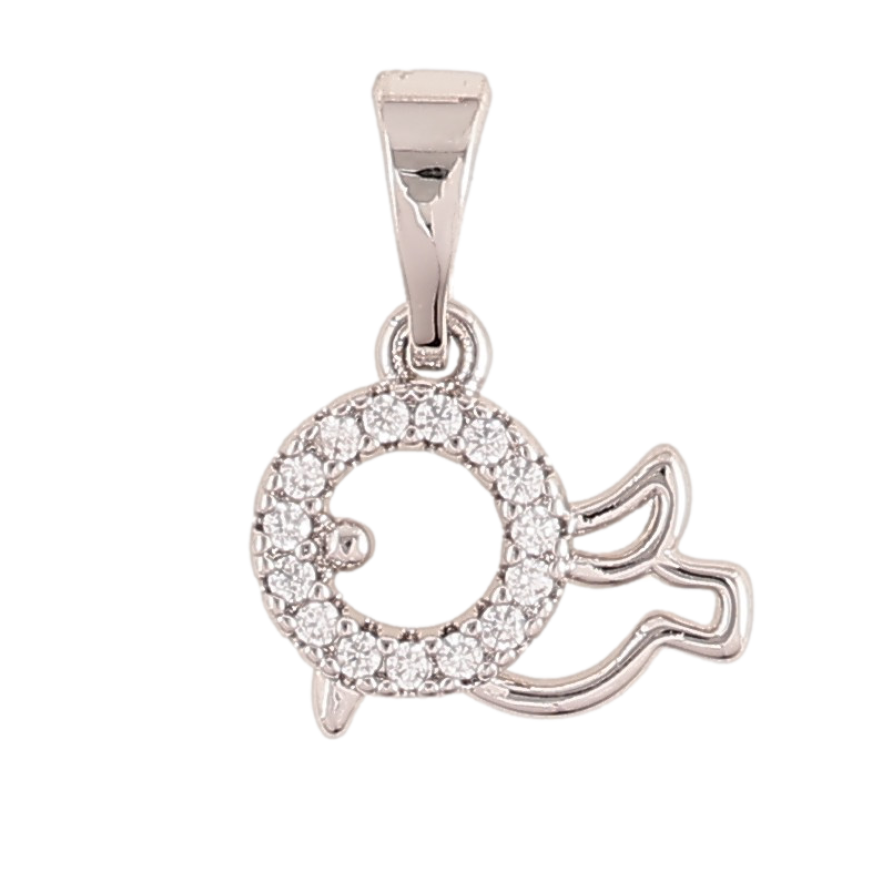 Кулон Xuping колір Родій "Пташка" для ланцюжка до 5мм фото №1