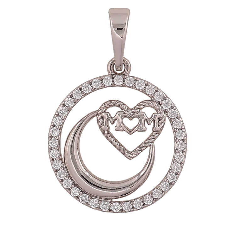 Кулон Xuping колір Родій "Місяць з серцями" для ланцюжка до 6мм фото №11