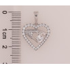 Кулон Xuping цвет Родий "Декоративное сердечко с кристаллами" для цепочки до 6мм фото №2