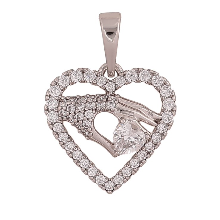 Кулон Xuping цвет Родий "Декоративное сердечко с кристаллами" для цепочки до 6мм фото №24 Кулон Xuping цвет Родий "Декоративное сердечко с кристаллами" для цепочки до 6мм фото №24