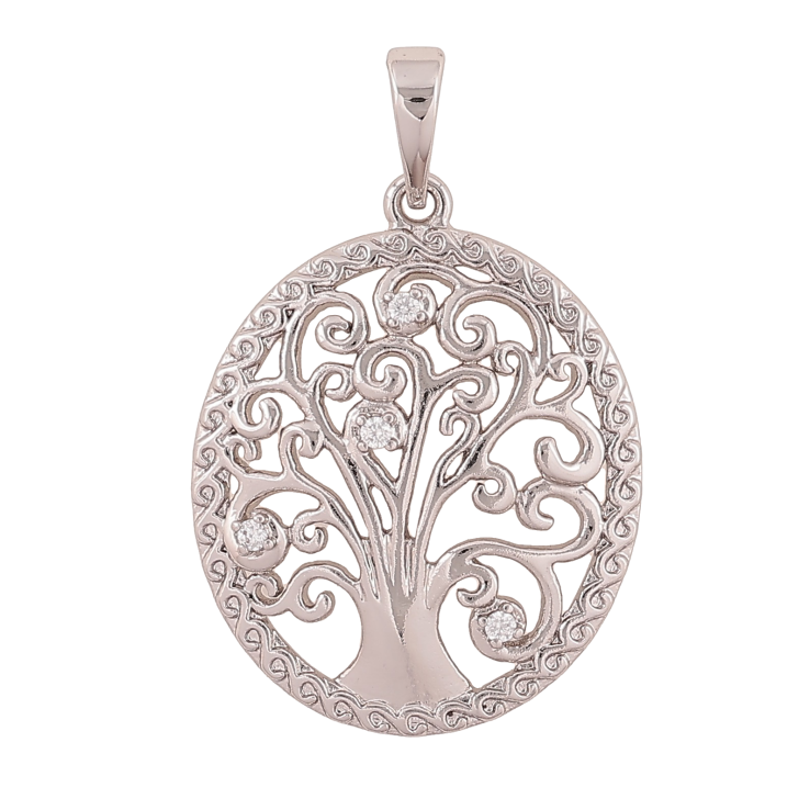 Кулон Xuping колір Родій "Дерево життя" для ланцюжка до 6мм фото №9