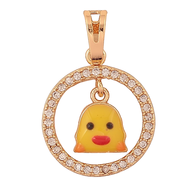 Кулон Xuping Позолота 18K "Кольцо с цыпленком" для цепочки до 6мм фото №1 Кулон Xuping Позолота 18K "Кольцо с цыпленком" для цепочки до 6мм фото №1