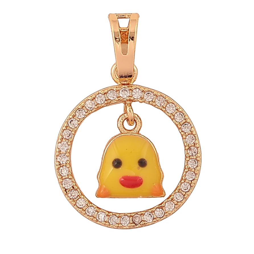 Кулон Xuping Позолота 18K "Кольцо с цыпленком" для цепочки до 6мм фото №1 Кулон Xuping Позолота 18K "Кольцо с цыпленком" для цепочки до 6мм фото №1
