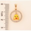 Кулон Xuping Позолота 18K "Кольцо с цыпленком" для цепочки до 6мм фото №3 Кулон Xuping Позолота 18K "Кольцо с цыпленком" для цепочки до 6мм фото №3