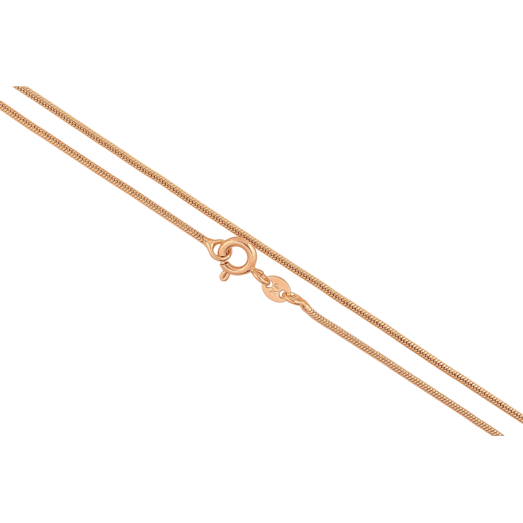 Ланцюжок Xuping M&L колір 18К "Плетіння Ювелірний шнур" довжина 50см х 1мм фото №11