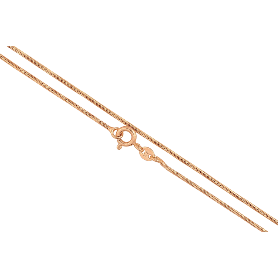 Ланцюжок Xuping M&L колір 18К "Плетіння Ювелірний шнур" довжина 50см х 1мм фото №1