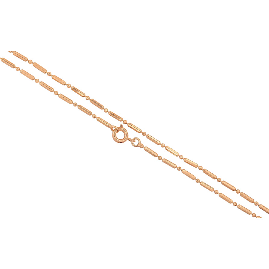 Цепочка Xuping M&L цвет 18К "Плетение Перлина" длина 39см х 1.5мм фото №1