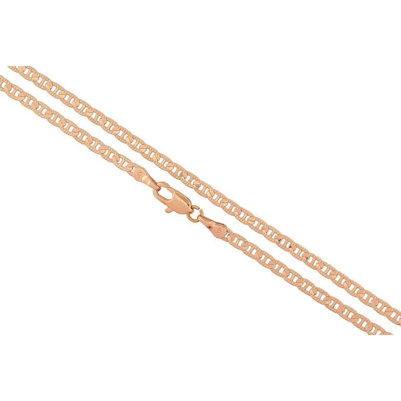 Ланцюжок Xuping M&L колір 18К "Плетіння Морський ланцюг з візерунком" довжина 45см х 3мм фото №1 Ланцюжок Xuping M&L колір 18К "Плетіння Морський ланцюг з візерунком" довжина 45см х 3мм фото №1