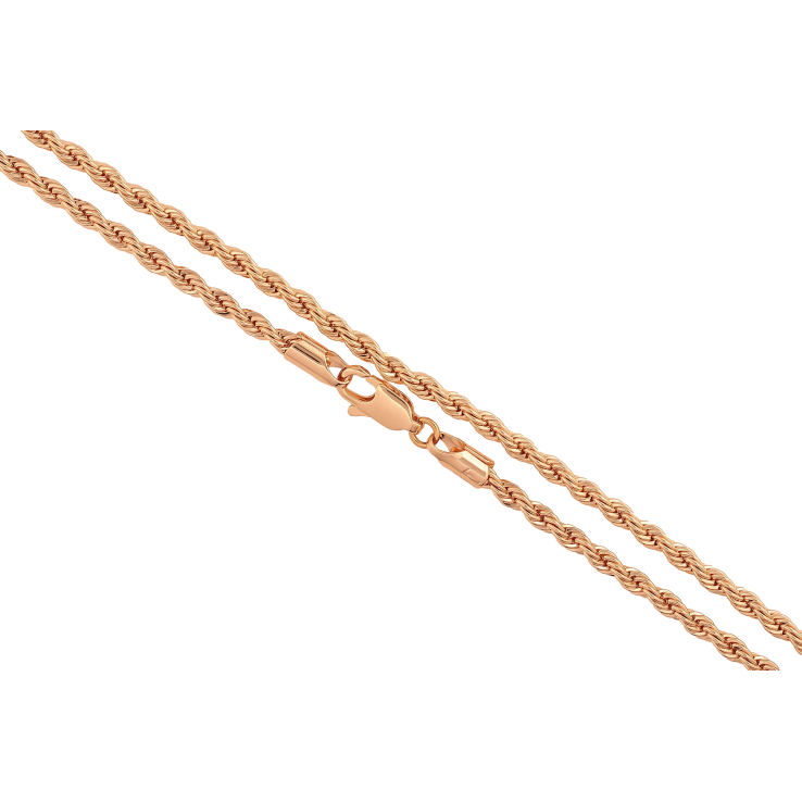 Ланцюжок Xuping M&L колір 18К "Плетіння Мотузка" довжина 48см х 3мм фото №12 Ланцюжок Xuping M&L колір 18К "Плетіння Мотузка" довжина 48см х 3мм фото №12